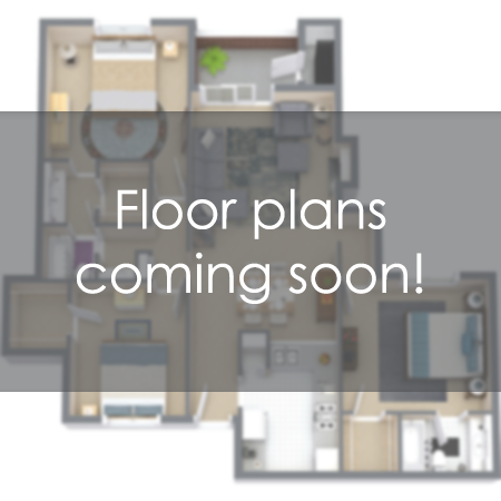 Floor plan for 1 bed, 1 bath, 650 sqft